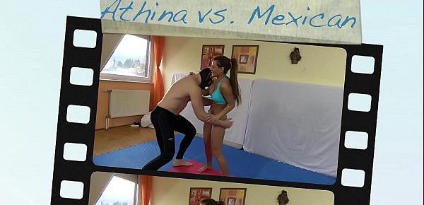  Athina vs. The Mexican - bikini mixed wrestling